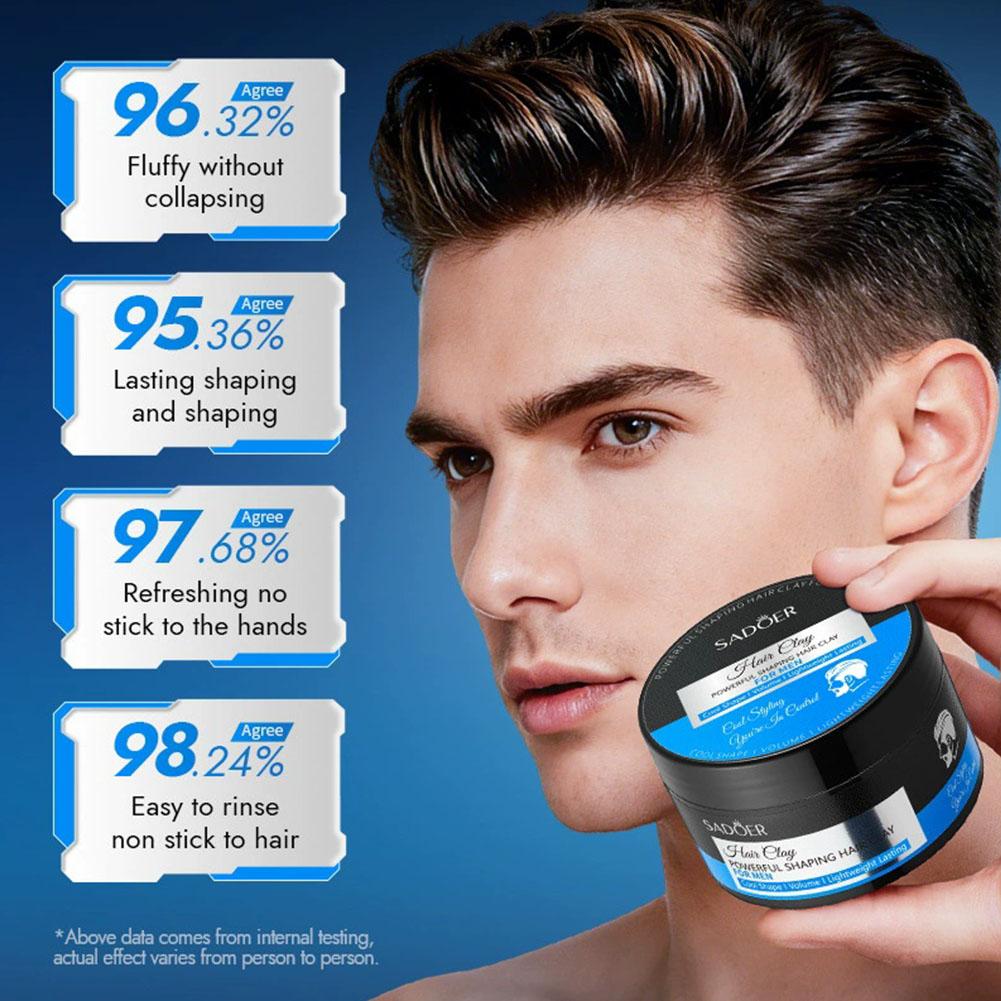 Men'S Grooming Wax - 100g 남성용 헤어 스타일링 클레이 강력
