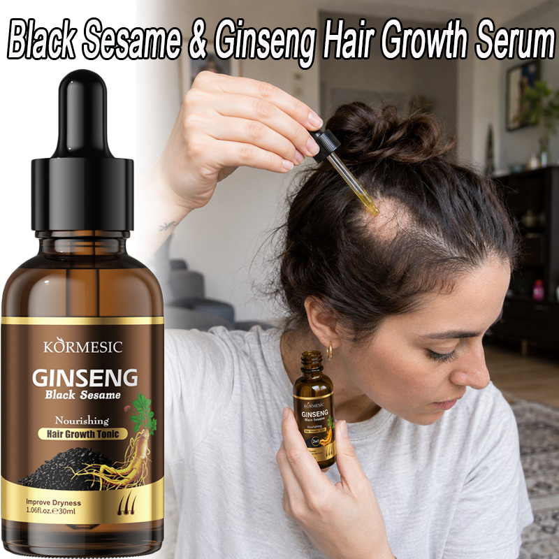Ingrown Hair Serum - 흑임자 인삼 헤어 성장 세럼, 더