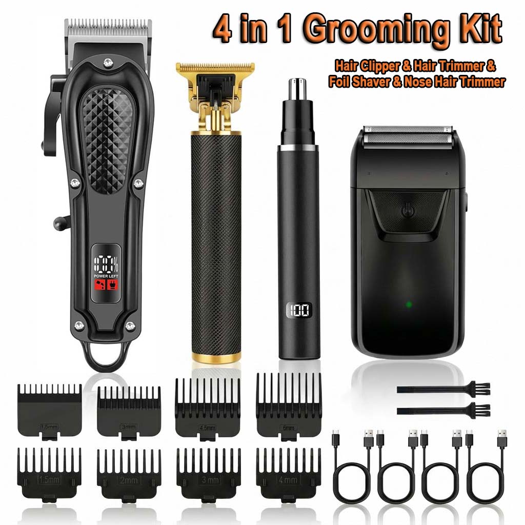 Electric Shaver Rotary - 4 in 1 남성용 헤어 클리퍼