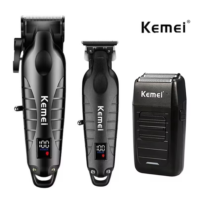 Electric Shaver Rotary - 남성용 Kemei 헤어 클리퍼 키트, 전기