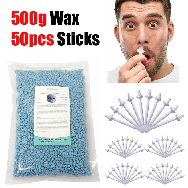 Men'S Grooming Wax - 휴대용 코털 제거 키트 50g-500g 남녀공용