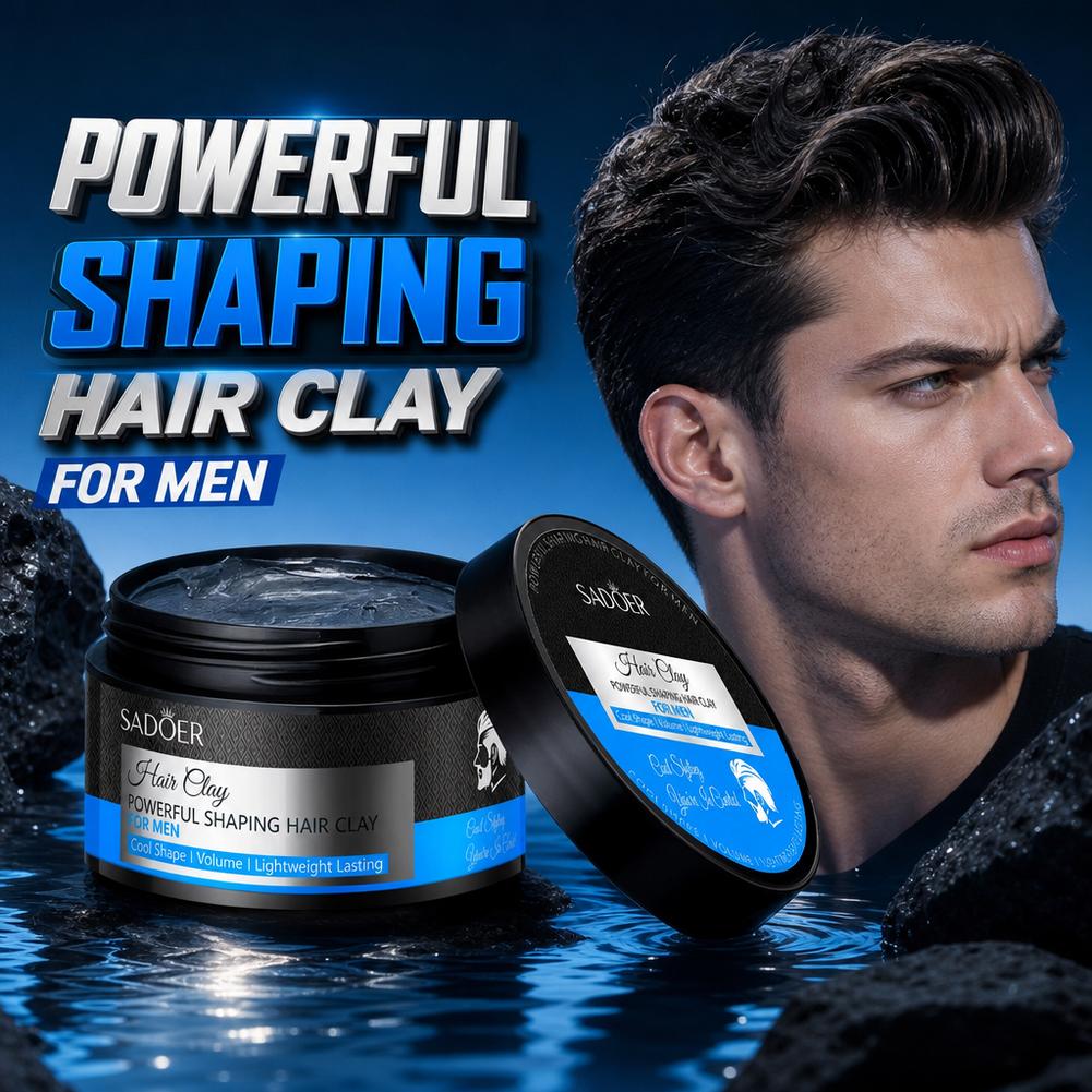 Men'S Grooming Wax - 남성용 헤어 스타일링 클레이 강력 고정