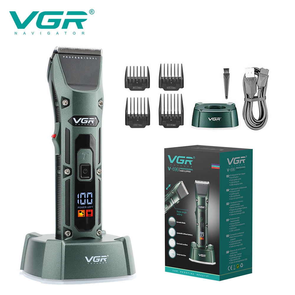 Electric Shaver Rotary - VGR V-696 새로운 금속 인기 살롱