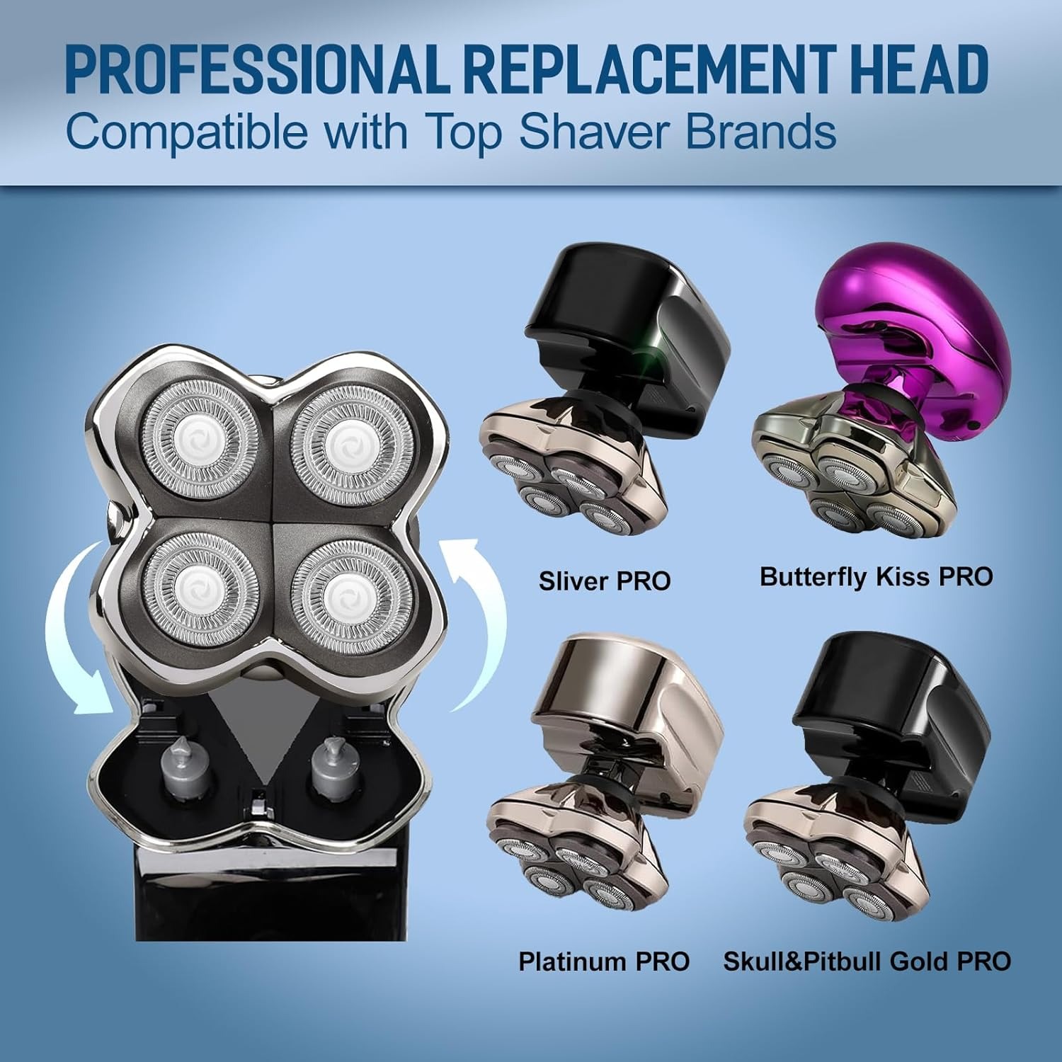 교체용 면도날, 스컬 핏불스 시리즈 PRO 전기 면도기 - Electric Shaver Rotary 리뷰 및 가격