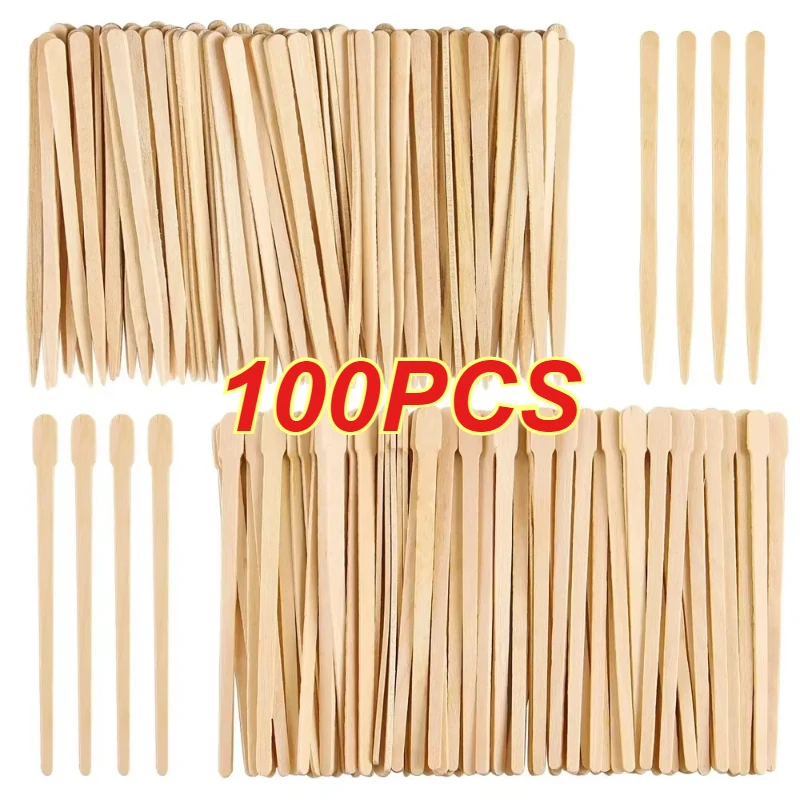 나무 재질의 100개입 제모 스틱, 일회용 제모용 스패 - Hair Wax Stick 리뷰 및 가격