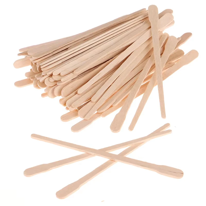 나무 재질의 100개입 제모 스틱, 일회용 제모용 스패 - Hair Wax Stick 리뷰 및 가격