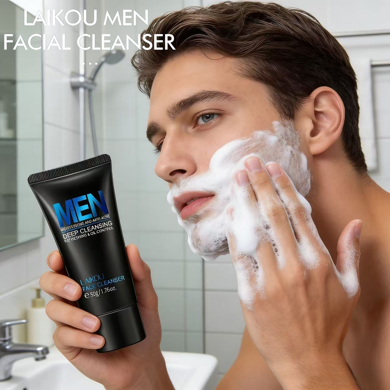 라이코우 남성용 페이셜 클렌저 50g 유분 조절, 여드 - Face Wash Mens 리뷰 및 가격