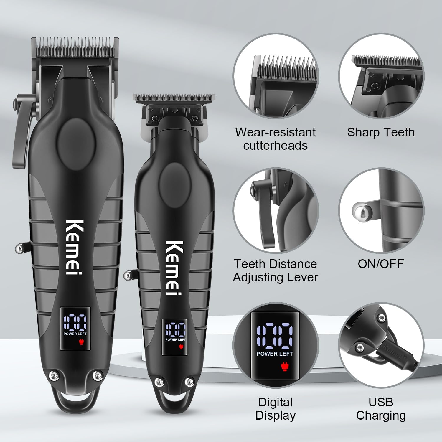 남성용 Kemei 헤어 클리퍼 키트, 전기 면도기, 헤 - Electric Shaver Rotary 리뷰 및 가격