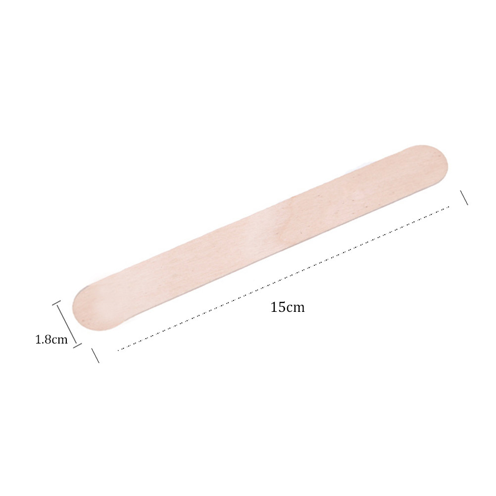 100개입, 일회용 나무 스패츌러, 둥근 끝부분, 가정 - Hair Wax Stick 리뷰 및 가격