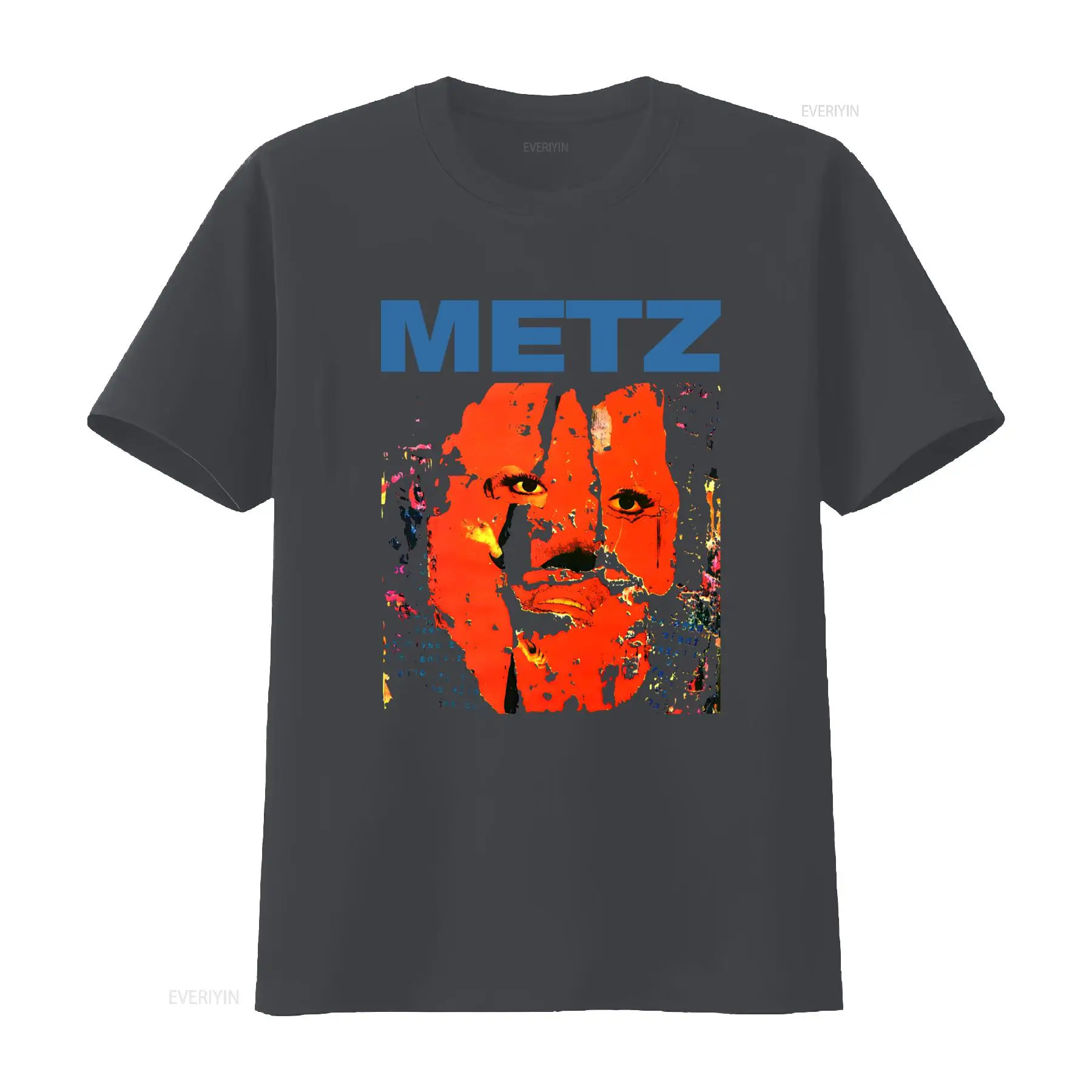 METZ 티셔츠, 대담한 레드 페이스 프린트와 엣지 디 - Face Wash Mens 리뷰 및 가격