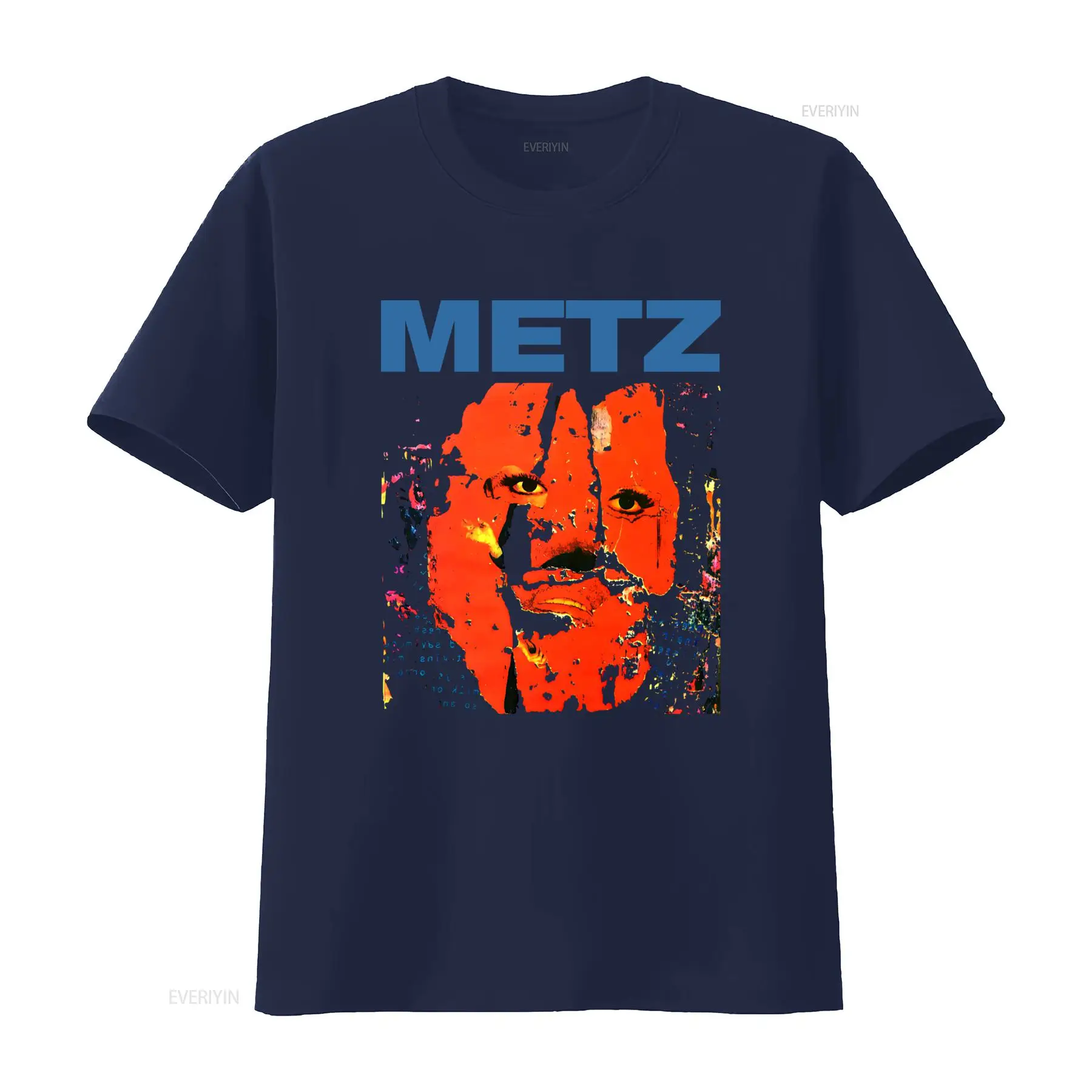 METZ 티셔츠, 대담한 레드 페이스 프린트와 엣지 디 - Face Wash Mens 리뷰 및 가격