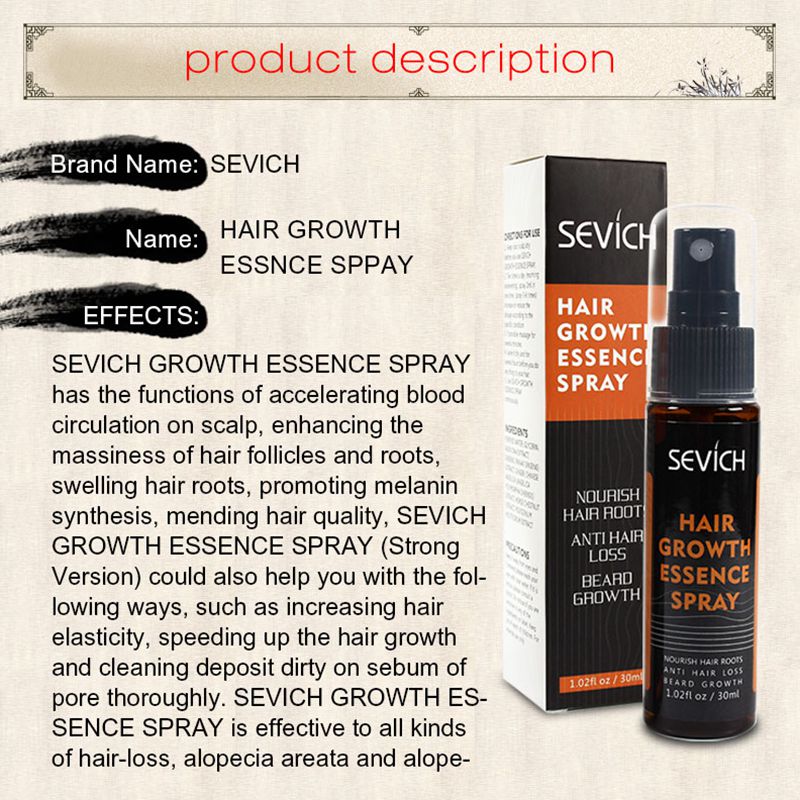 Sevich 헤벌 오일 에센스, 빠른 모발 성장 스프레 - Beard Oil Growth 리뷰 및 가격