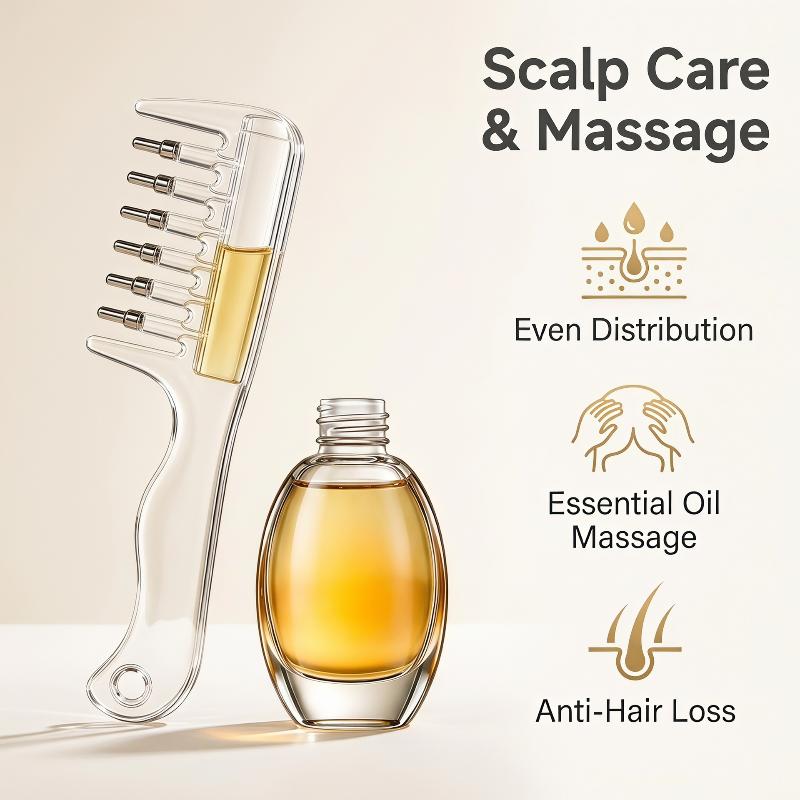 유니섹스 에센셜 오일 도포 마사지 빗, 내장형 액체 저 - Beard Oil Growth 리뷰 및 가격
