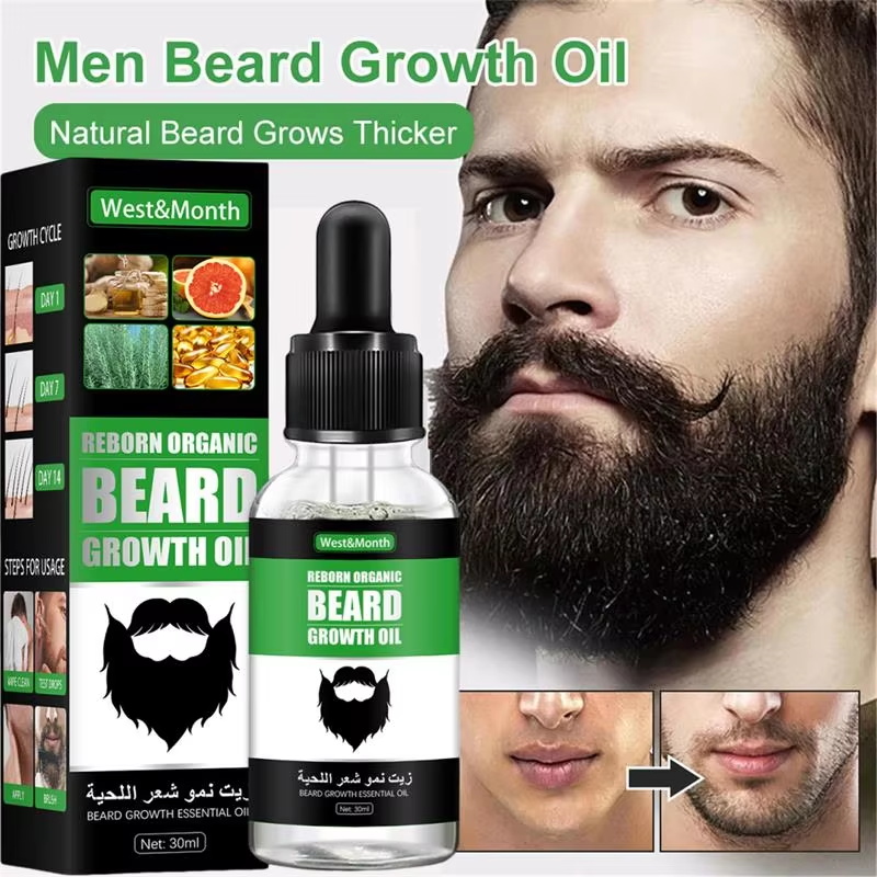 빠른 효과의 천연 성숙 남성 수염 성장 에센스 오일,  - Beard Oil Growth 리뷰 및 가격
