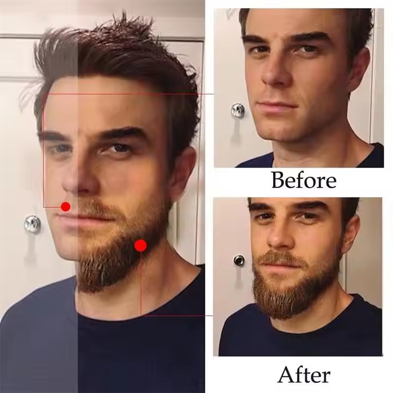 빠른 효과의 천연 성숙 남성 수염 성장 에센스 오일,  - Beard Oil Growth 리뷰 및 가격