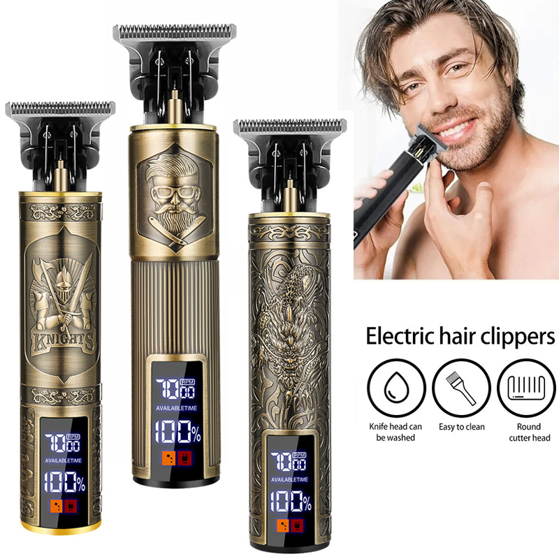 남성용 무선 T9 헤어 트리머 USB 고속 충전 전기  - Electric Shaver Rotary 리뷰 및 가격