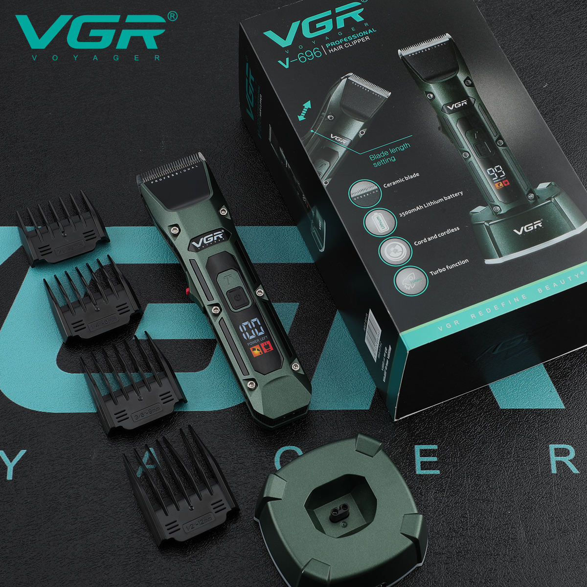 VGR V-696 새로운 금속 인기 살롱 이발사 헤어  - Electric Shaver Rotary 리뷰 및 가격